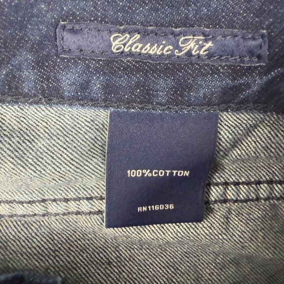 Charles Tyrwhitt Classic Weekend Jeans Men's 36x32 Dark Wash Cotton Denim Pants - Picture 5 of 6